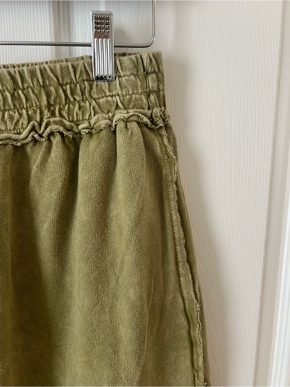 J. HER Olive Green Boho Cotton Wide-Leg Pants - Picture 2 of 11